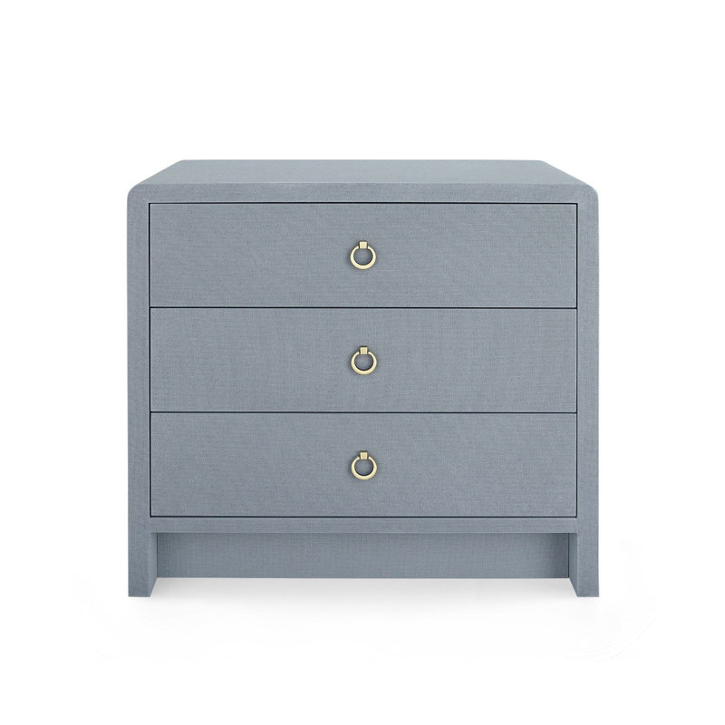 Bryant 3 - Drawer Nightstand, Gray