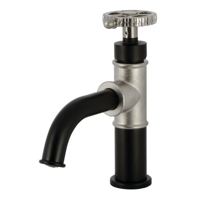 Kingston Brass Fuller Single-Handle 1-Hole Deck Mount Bathroom Faucet with Push Pop-Up