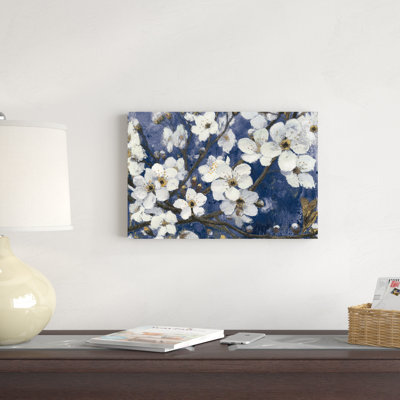Fleurs de cerisier I indigo