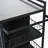 Outdoor Rolling Bar Cart Kitchen Island With Storage And Foldable Side Table