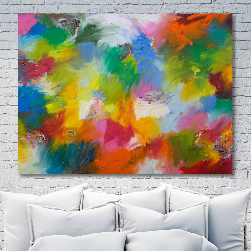 «Color Explosion», reproduction d'art sur toile tendue, H 20 po x l 15 po x P 1,5 po