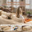 Canapé modulaire en forme de L avec repose-pieds et repose-pieds sans assemblage 106,3 po Boneless-1439676245-1439676254