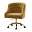 Chaise de travail en velours Doreen-1297583120