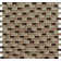 Ayres Mounted 1" x 2" Glass Mosaic Tile in Multi