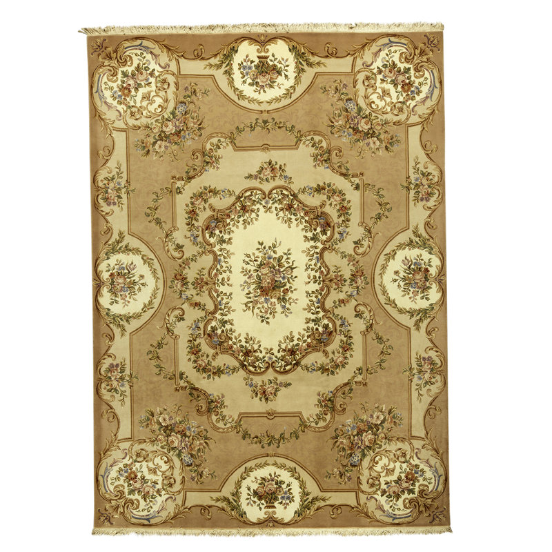 Handmade Silk and Wool Oriental Area Rug