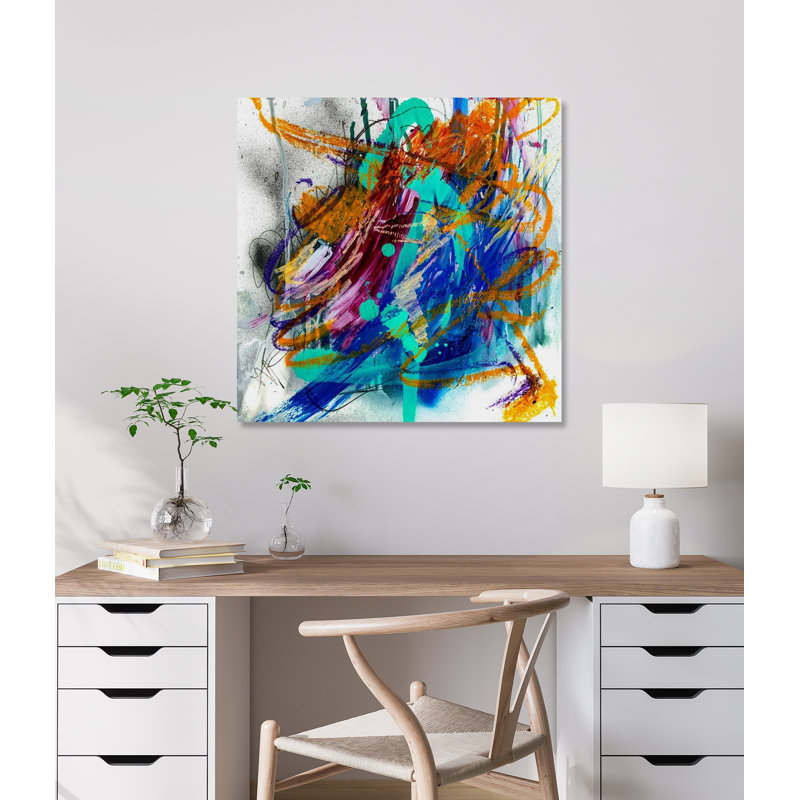 Agate Print by John Beard, 36" H x 36" W x 1.5" D, Wrapped Canvas