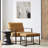 Buren Faux Leather Armchair with Ottoman-101040977