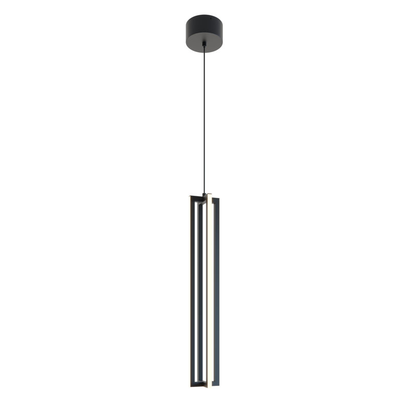Luminaire suspendu Morairity DEL 25 W 2400 Lm 120 V, Noir
