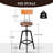 Jhonathan 6 - Person Pine Solid Wood Top Four Leg Base Dining Set-1632487867
