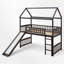 Lit simple mezzanine bas avec glissade-1938411164