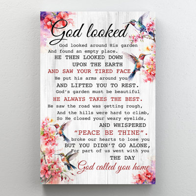 " God Looked God Around "