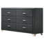 Ensemble de chambre avec grand lit 4 pièces Kennedy Gris-1583899707-1583899706