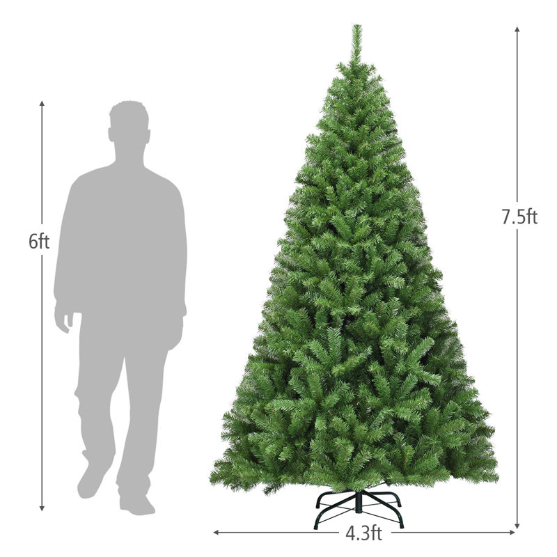 Sapin de Noël vert, H 7,5 pi