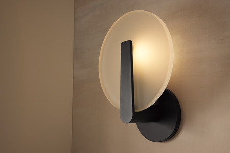 Hint One-Light Sconce, Matte Black