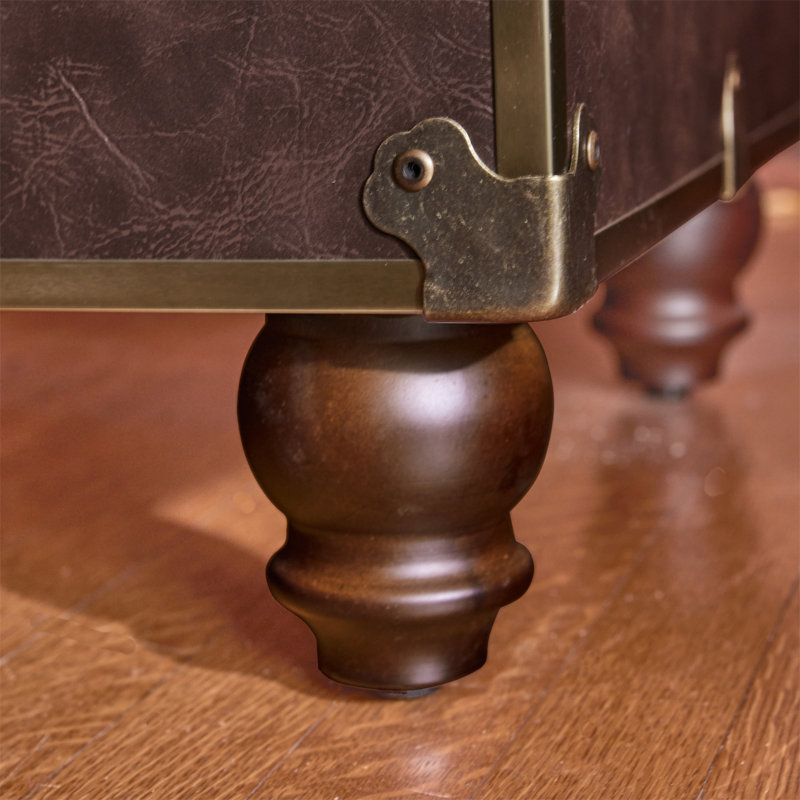 Table de bout en faux cuir Rhino Luxury , Albâtre