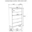 Commode 5 tiroirs Packard