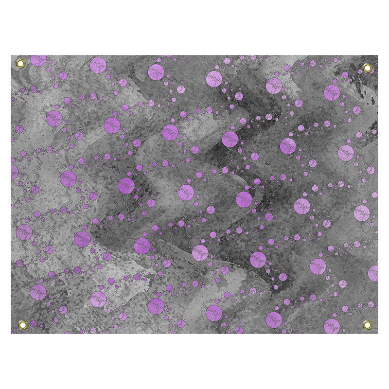 Tapisserie murale planète stars, H 60,50 po x l 81,50 po, Mauve