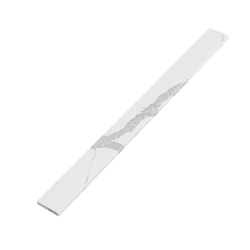 48 Inch White Quartz Stone Vanity Top Backsplash