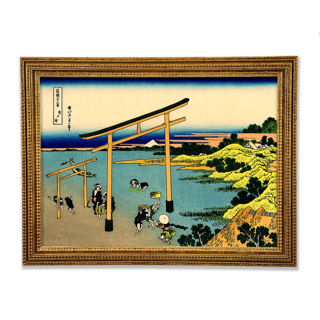 Hokusai Bay of Noboto - Einzelner Bilderrahmen Kunstdrucke