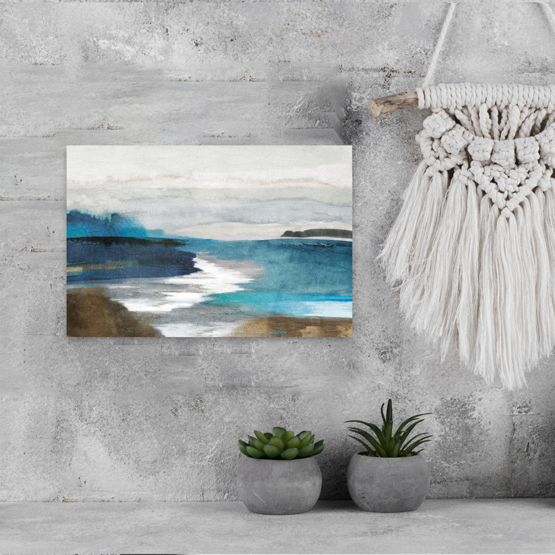 «Oceanic Horizon At Dawn's Edge Coastal Landscape», art mural, H 12 po x l 18 po