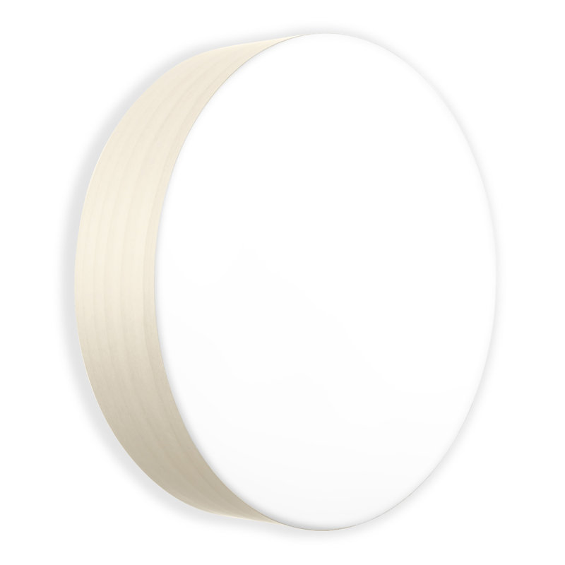 Gea Wall & Ceiling Sconce - Small - DIMTRIAC LED - Sea Blue Shade, 16.5" H x 16.5" W x 3.7" D, Ivory White