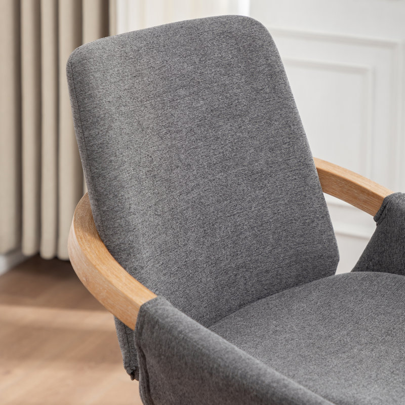Tabourets pivotants en polyester Uniondale, Gris, Tabouret de bar (siège d'une hauteur de 30 po)
