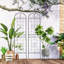 Ensemble de 4 treillis de jardin en métal antirouille de 19,7 po pour plantes grimpantes-1565742729