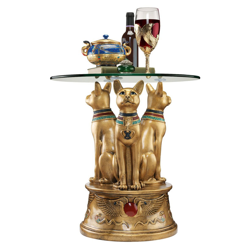 Table de bout Royal Golden Bastet Kristopher