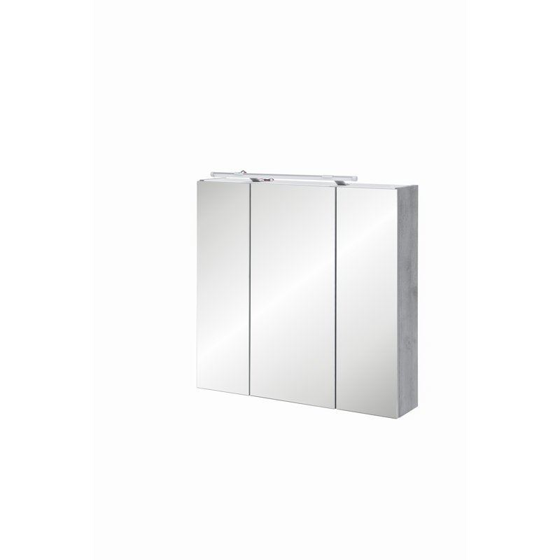 70 cm x 75 cm Dorina Mirror Cabinet with LED Lighting