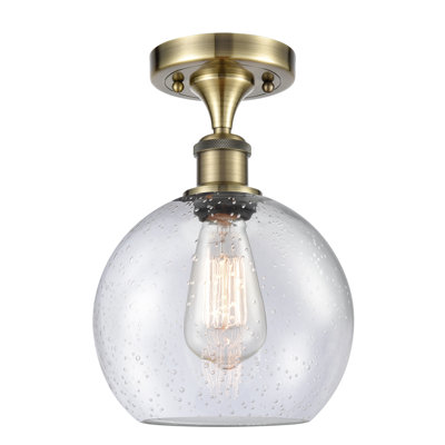 Plafonnier semi-encastré 1 lumière 8 po Cindi