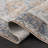 Medallion Design Performance Gray/Brown/Blue Machine Washable Area Rug-71043538