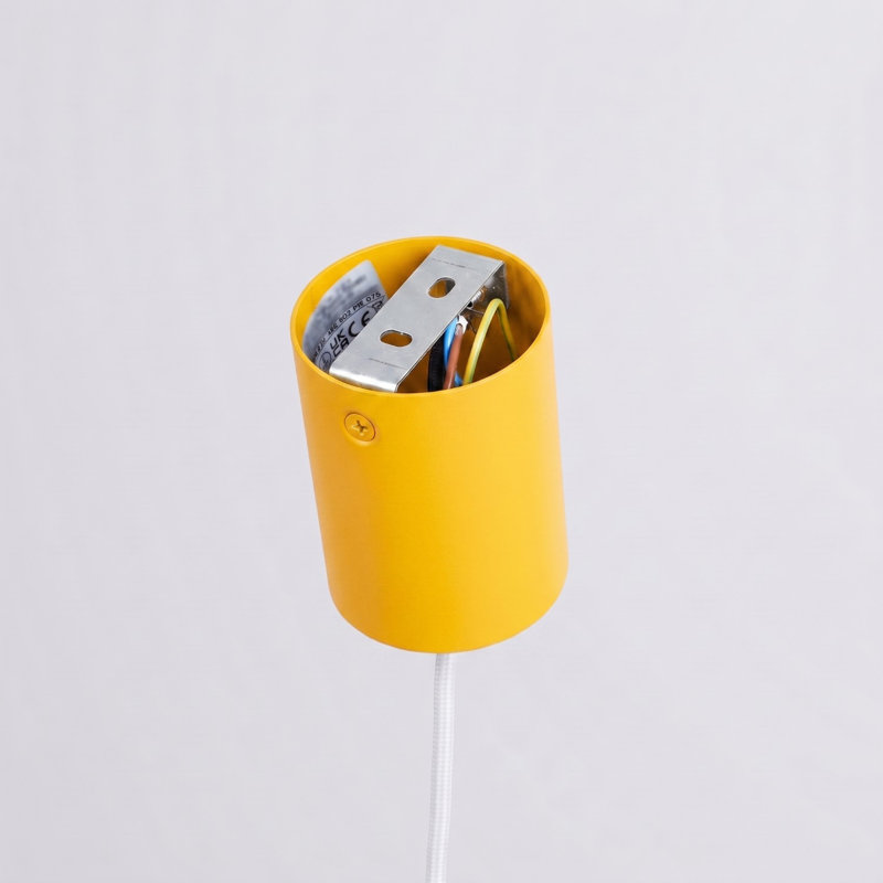 Pendant lamp NOX 25 white, 24,5x24,5x140 cm, Yellow