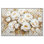 Art floral sur toile avec arrangement royal doré