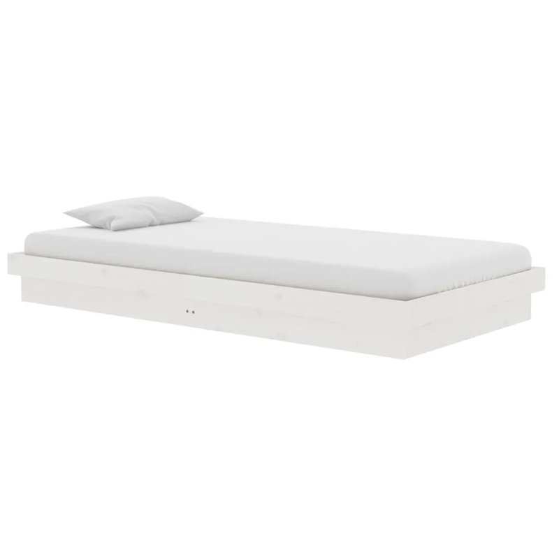 Bed Frame Solid Wood, Brown, Super King (6')