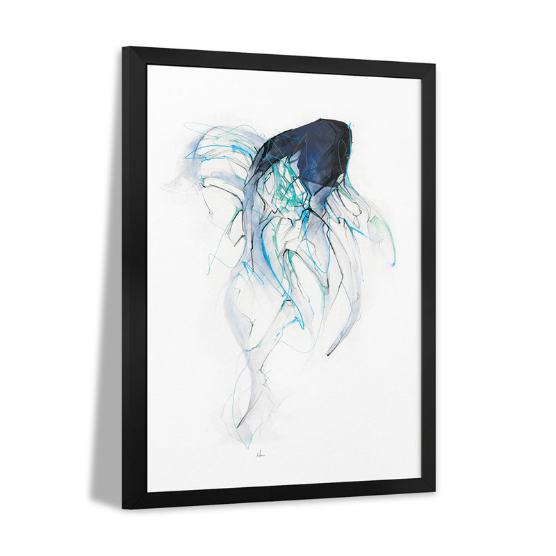 Ghost Fish Premium Framed Poster by Alexis Marcou, 24" H x 16" W