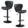 Swivel Adjustable Height Modern Bar Stools with Metal Frame 