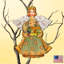 Ornement en bois en forme de ange rabattable