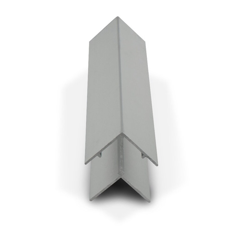Caniveau de coin extérieur en aluminium de 90 degrés Outwater 3/4 po, longueur 12 pi, coupé à (3) pièces de 48 po