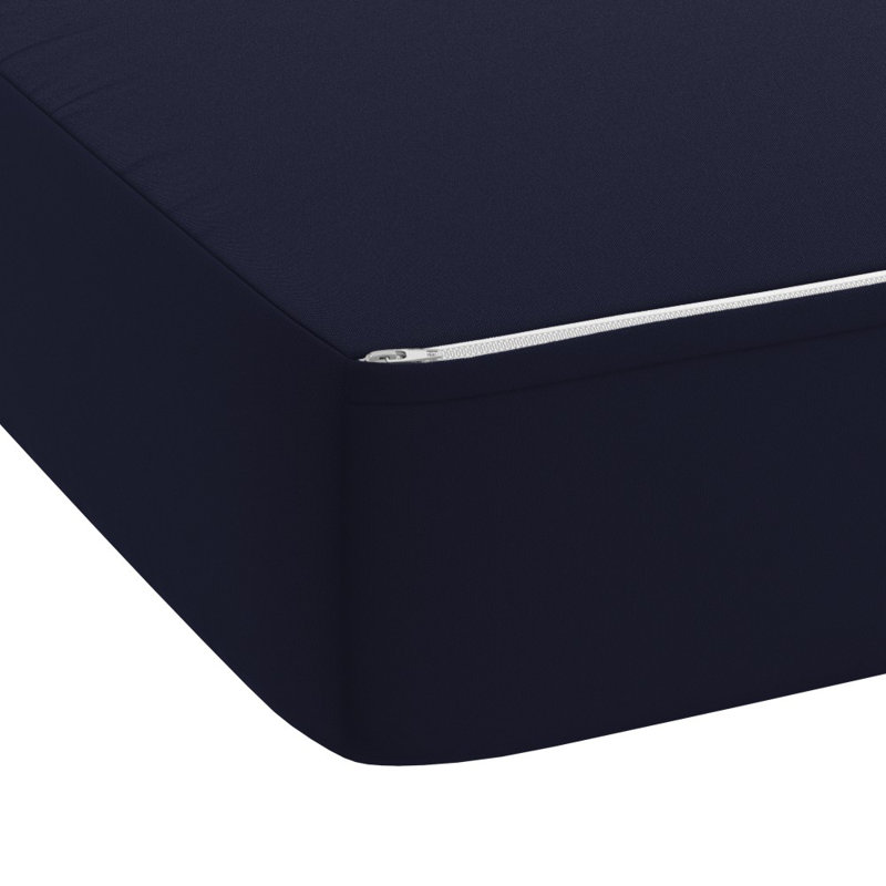  Deep Seat Cushion, 24" X 48" X 5.5", Premium Memory Foam Core With Rolled Front & Boxed Edge Seat, Solstice Olefin Fabric, Patio Cushions For Outdoor Sofas & Loveseats