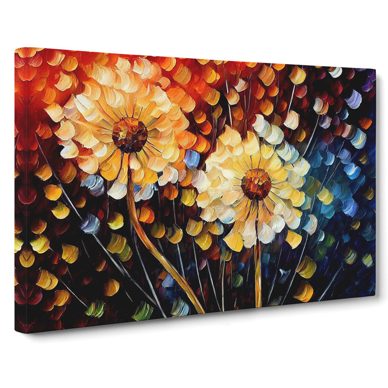 Dandelion Flowers - Wrapped Canvas, 35cm H x 50cm W x 3cm D