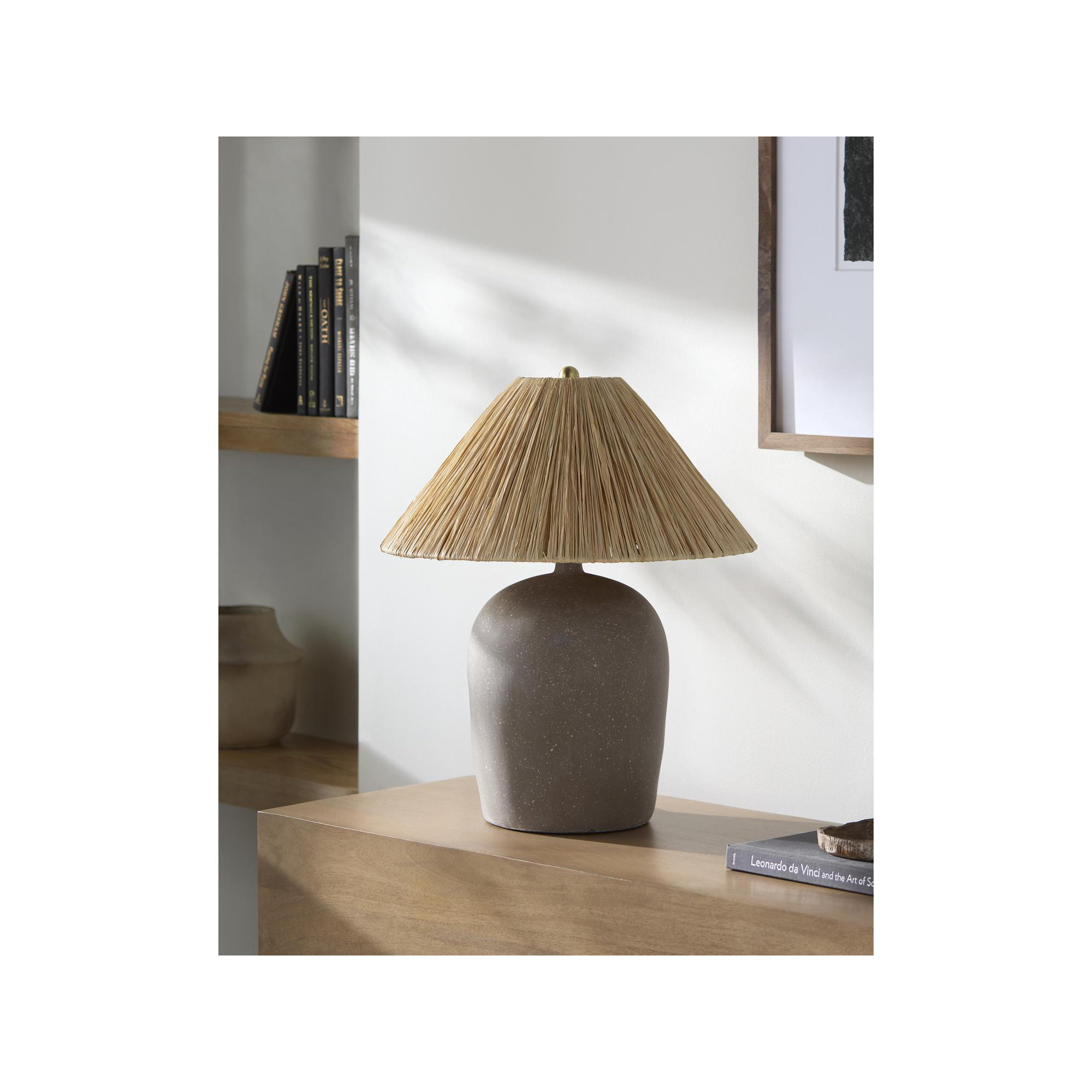 Danica Table Lamp, Rattan Empire, Brown