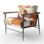Fauteuil d'appoint abstrait Mid-Century - Fauteuil Crescent-1393854478