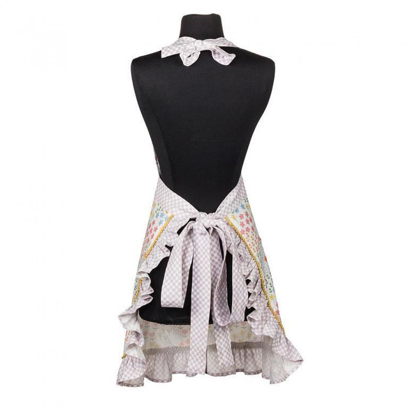 Tablier floral en coton