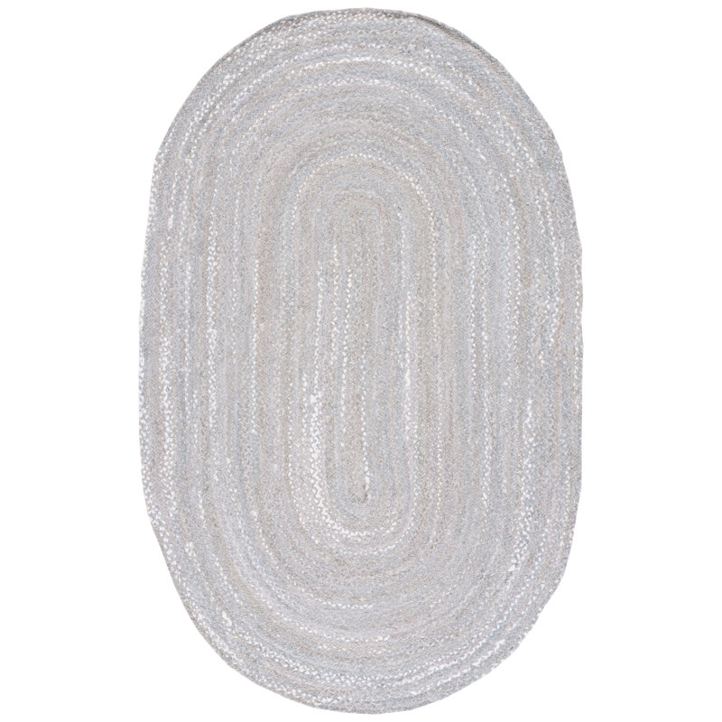 Cotton Hand Woven Area Rug, Oval 152 x 244 cm