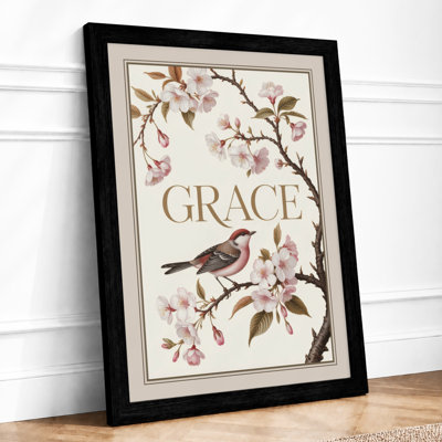 Grace in Bloom Botanical - Framed Print