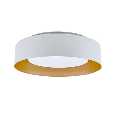 15 Inch 3 Light Makenleigh Glass Flush Mount 
