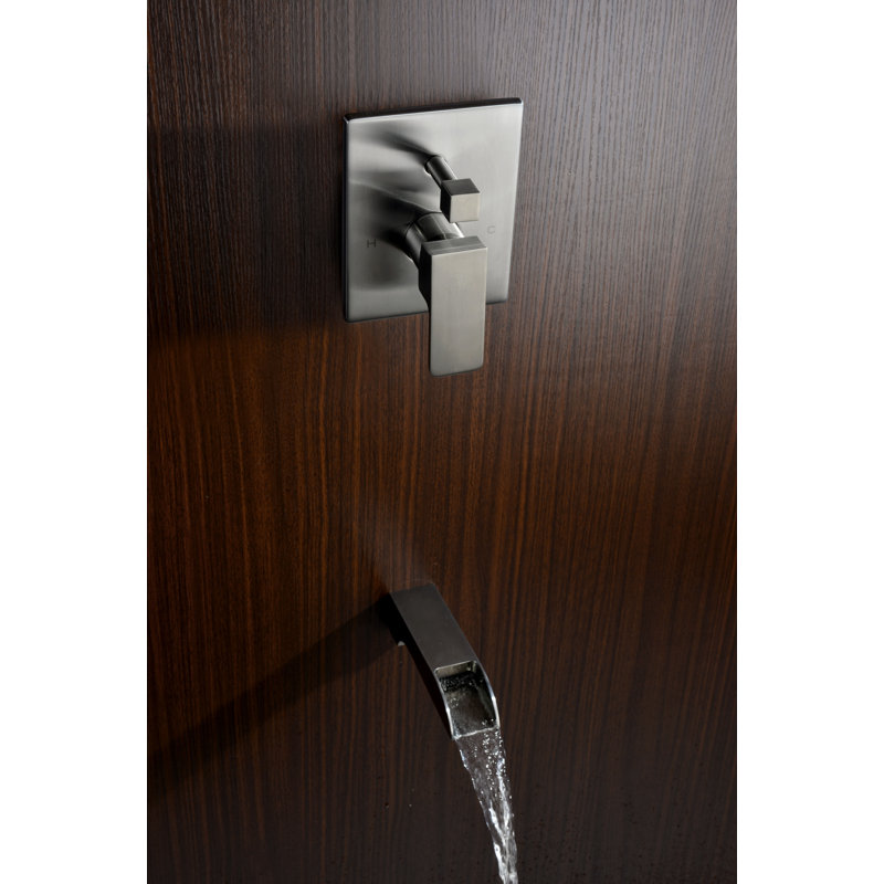Mezzo Shower Panel with Rain Shower Head, Brushed Nickel