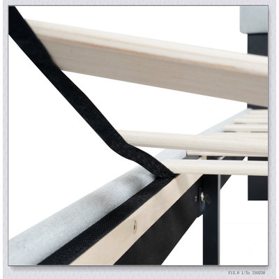 Light Gray Twin Bed