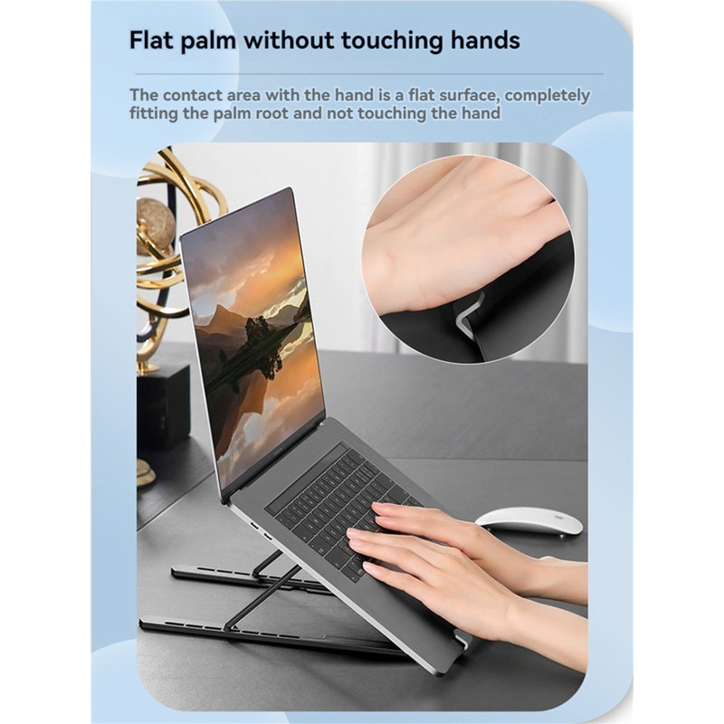 Support pour ordinateur portable, Gris