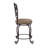 Alcrossagh Metal Swivel Bar & Counter Stool With Upholstered Seat-2026887013